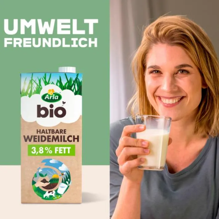 Bünting Tee Arla Bio Haltbare Weidemilch 3,8% Fett1 l