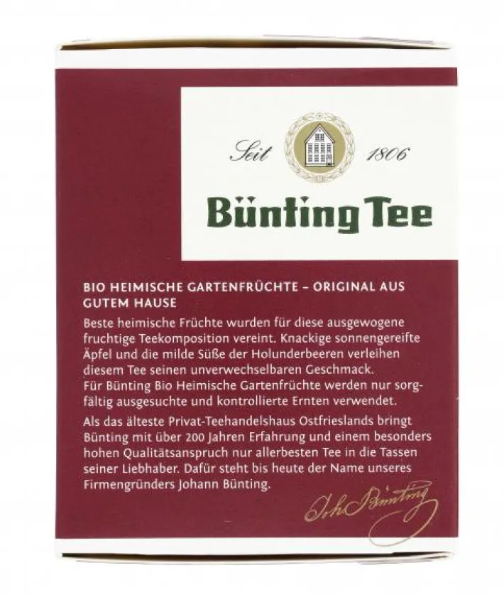 Bünting Tee Bio Heimische Gartenfrüchte20 x 2,25 g