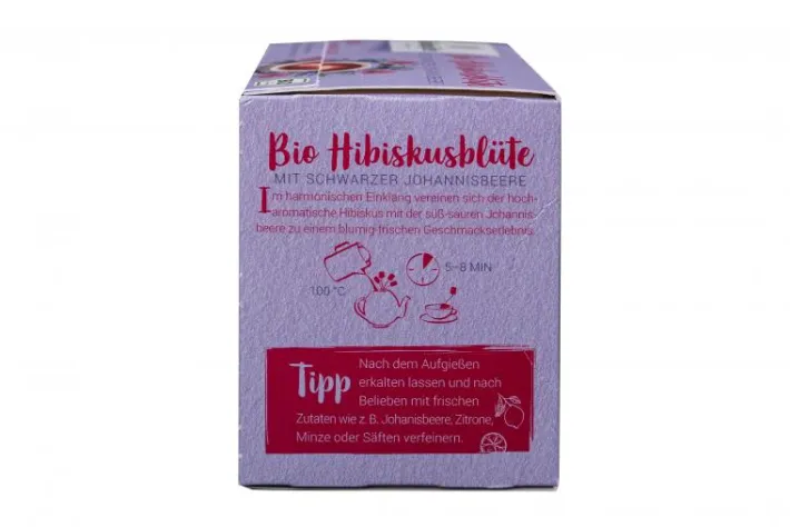 Bünting Tee Bio Hibiskusblüte mit schwarzer Johannisbeere20 x 2,50 g