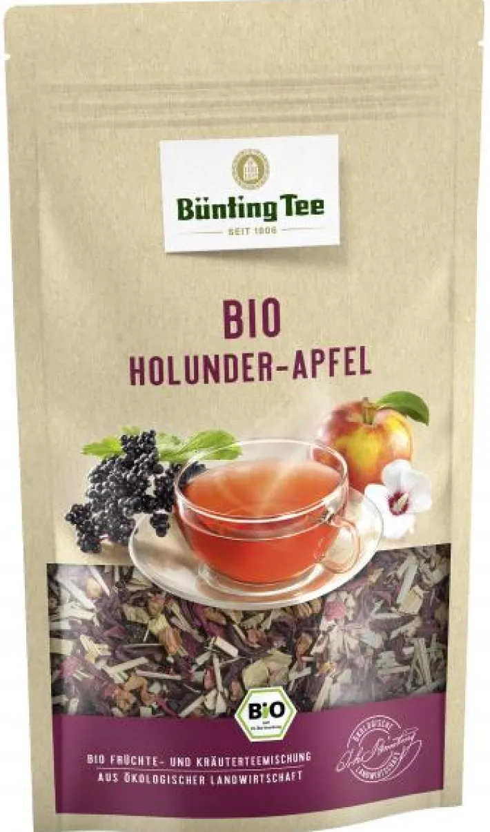 Bünting Tee Bio Holunder Apfel90 g