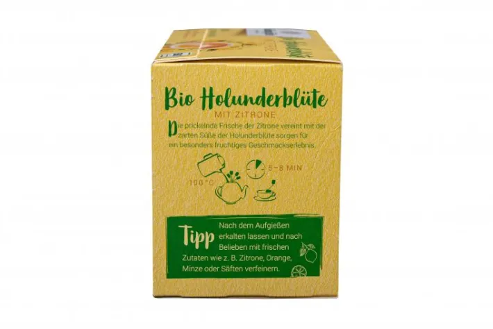 Bünting Tee Bio Holunderblüte mit Zitrone20 x 2,50 g