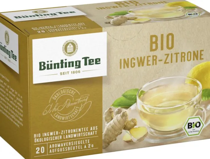 Bünting Tee Bio Ingwer-Zitrone20 x 2 g