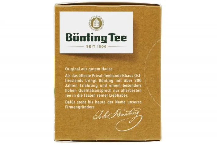 Bünting Tee Bio Ingwer-Zitrone20 x 2 g