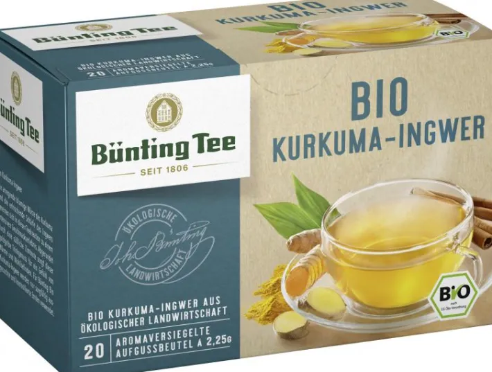 Bünting Tee Bio Kurkuma-Ingwer20 x 2,25 g