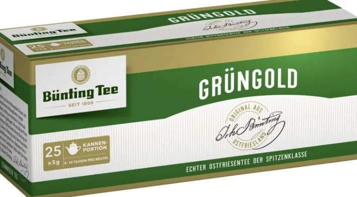 Bünting Tee Grüngold Großkannenbeutel25 x 5 g