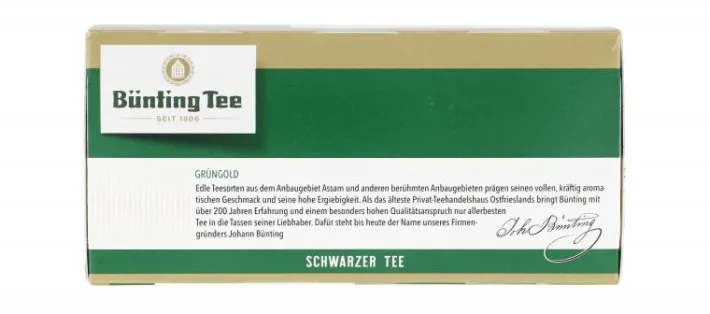 Bünting Tee Grüngold Tassenbeutel100 x 1,75 g