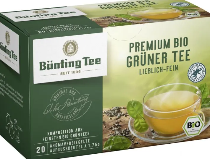 Bünting Tee Premium Bio Grüner Tee20 x 1,75 g