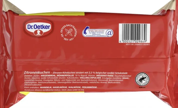 Bünting Tee Dr. Oetker Zitronenkuchen350 g