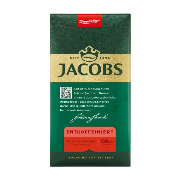 Bünting Tee Jacobs Filterkaffee Krönung Entkoffeiniert500 g