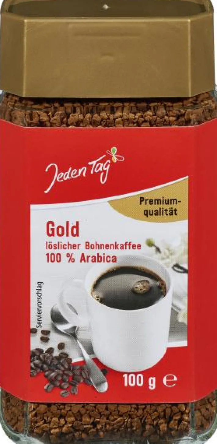 Bünting Tee Jeden Tag Gold Löslicher Bohnenkaffee100 g