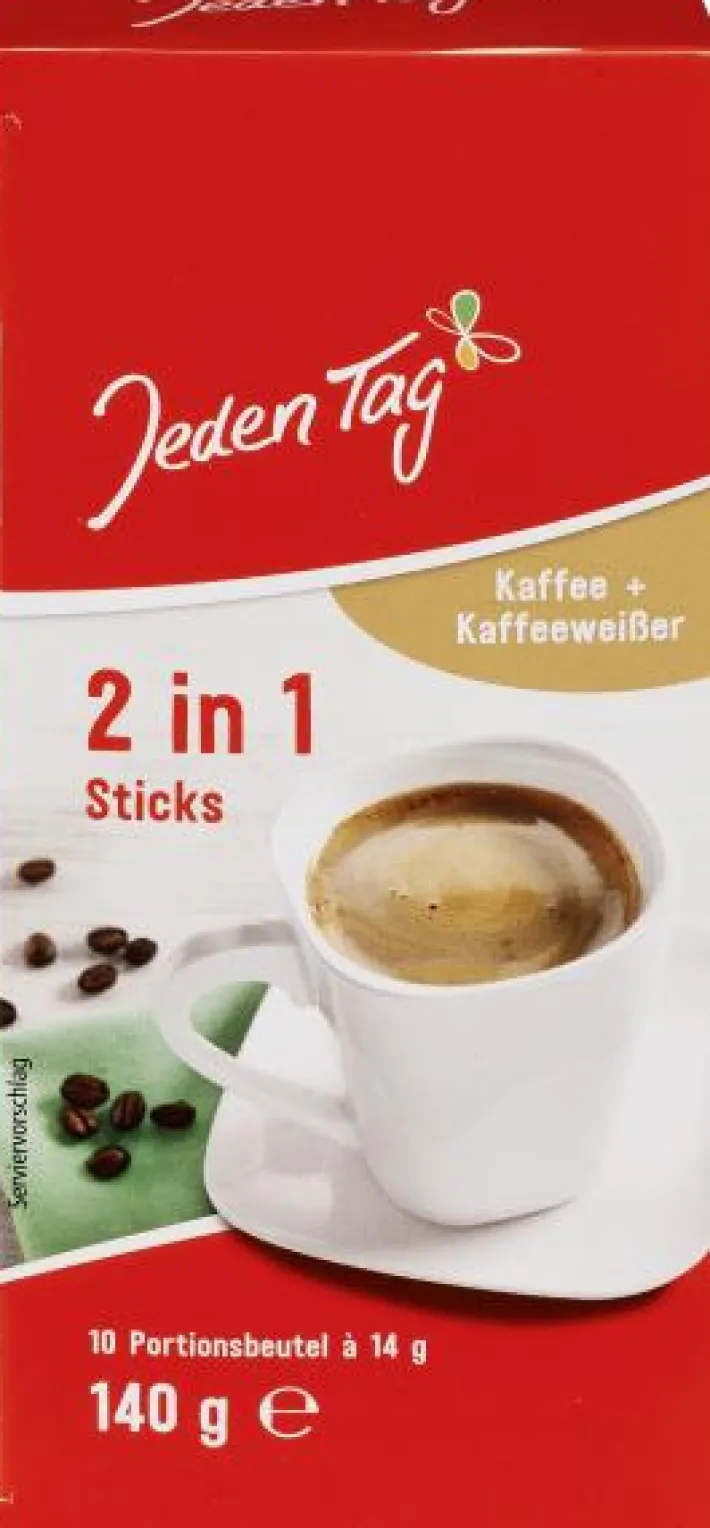 Bünting Tee Jeden Tag 2in1 Kaffee Sticks140 g