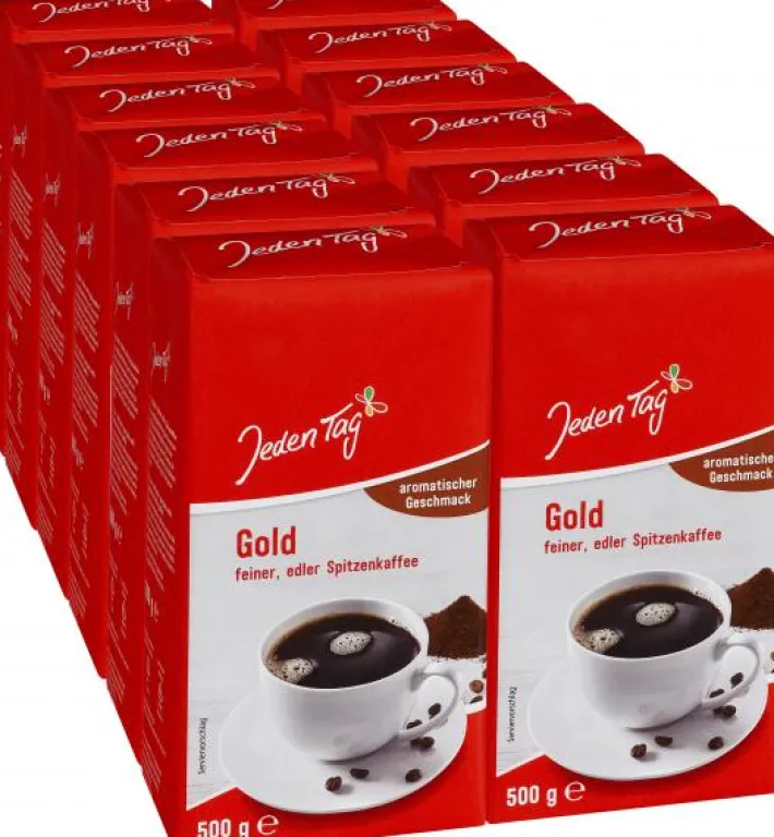 Bünting Tee Jeden Tag Kaffee Gold12 x 0,50 kg