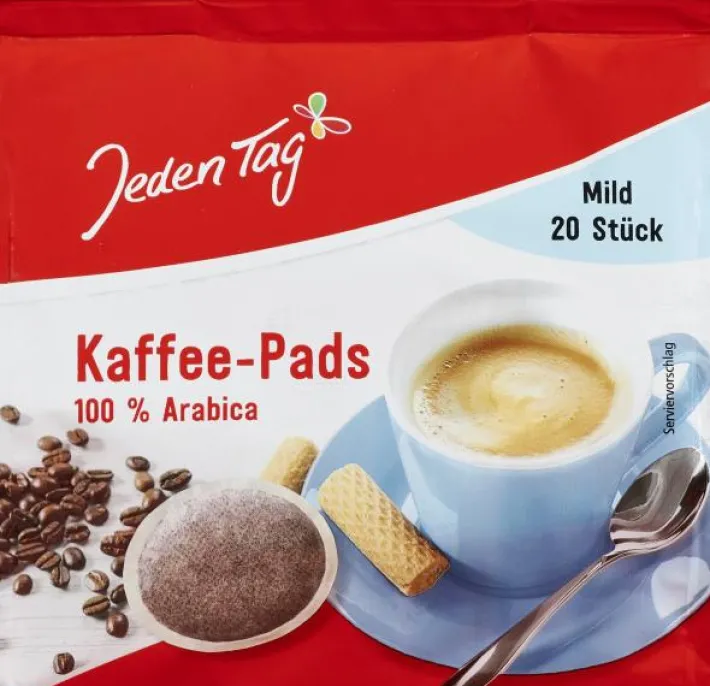 Bünting Tee Jeden Tag Kaffee-Pads mild 20 Pads140 g