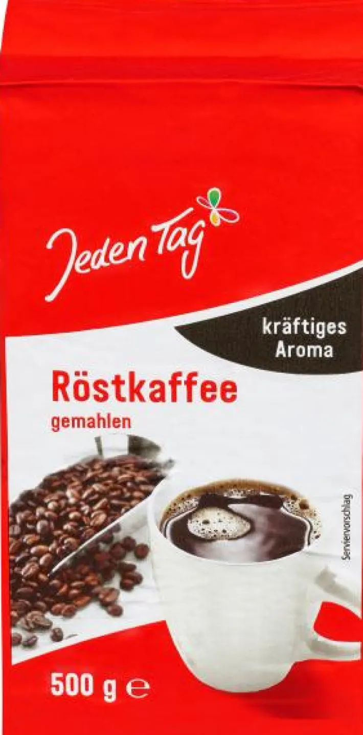 Bünting Tee Jeden Tag Röstkaffee gemahlen kräftiges Aroma500 g