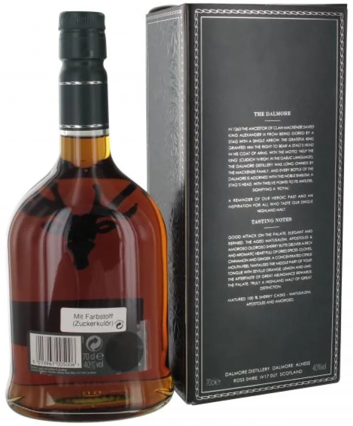 Bünting Tee The Dalmore 15Years Single Highland Malt Scotch Whisky700 ml